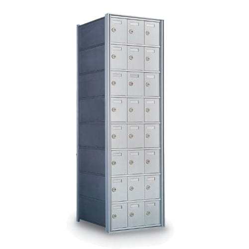 CAD Drawings American Postal Manufacturing Co. 30-Door Rear-Loading Private Horizontal Mailbox